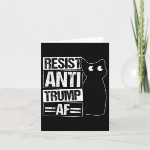 Tarjeta Resistir a la resistencia anti Trump frente a Trum