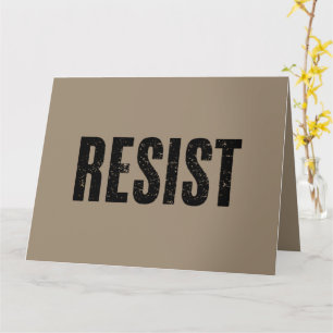 Tarjeta Resistir a Trump Protesta Anti Trump Política Anti