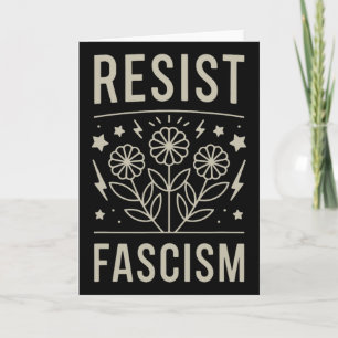 Tarjeta Resistir al Fascismo Protesta Trump Anti Trump 11