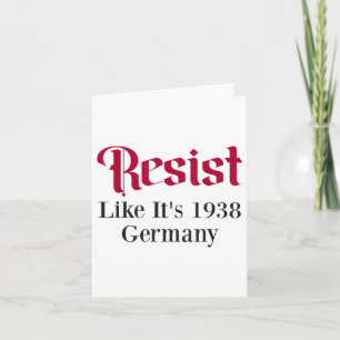 Tarjeta Resistir como su Alemania de 1938
