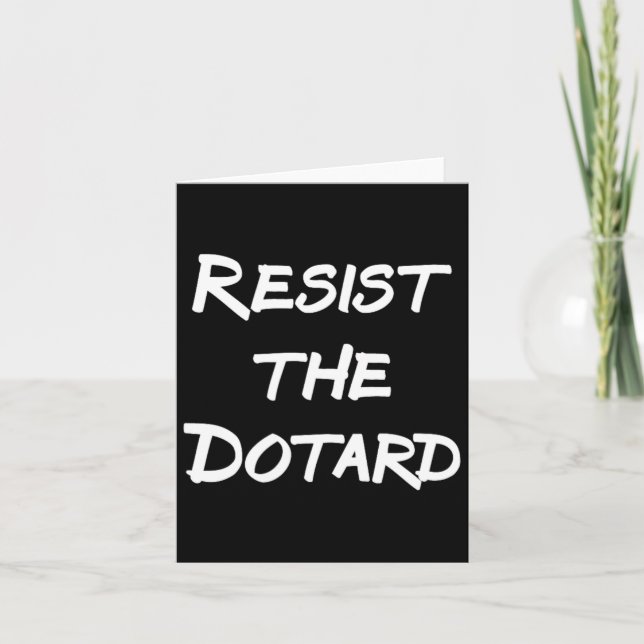Tarjeta Resistir El Dotard (Anverso)