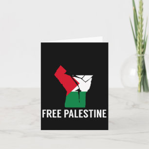 Tarjeta Resistir la primera bandera palestina - Palestina 
