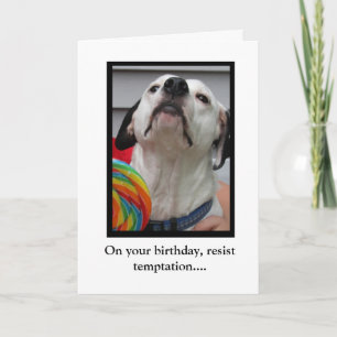 Tarjeta Resistir la tentación