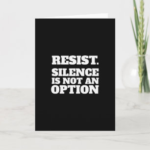 Tarjeta Resistir Ley Anti-trump Pro-américa Pro-democracia