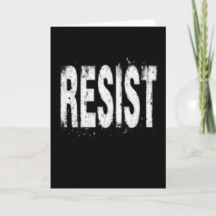 Tarjeta Resistir Protesta Política 3 