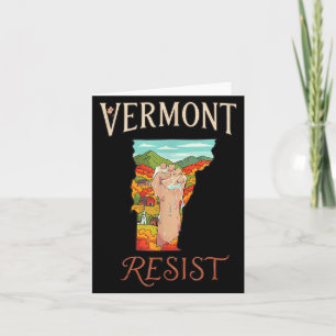 Tarjeta Resistir Protesta Política Vermont