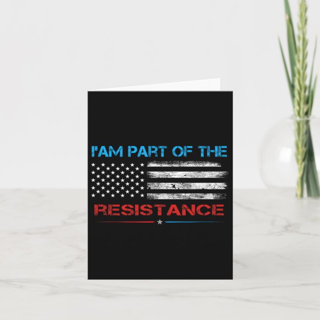 Tarjeta Resistirme A Que Soy Parte De La Resistencia Contr (Anverso)
