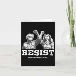 Tarjeta Resistirse a Bernie Sanders Libertad Servicio Naci