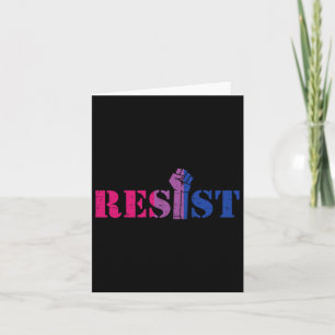 Tarjeta Resistirse A La Protesta De Puño Elevada Lgbtq Pr