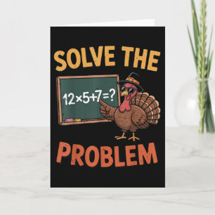Tarjeta Resolver el problema 67 Meme Turquía Profesor de m