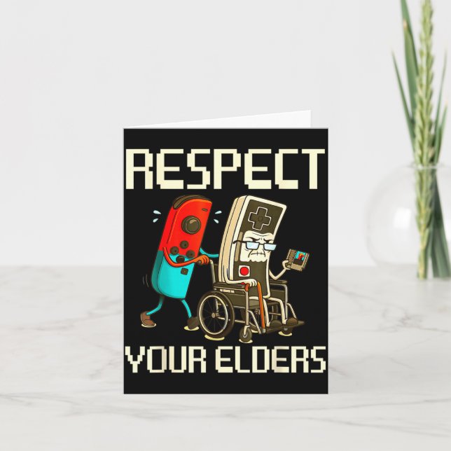 Tarjeta Respect Your Elders Gaming Clic  (Anverso)