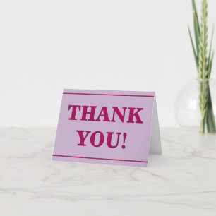 Tarjeta Respetable, limpio "¡GRACIAS!"