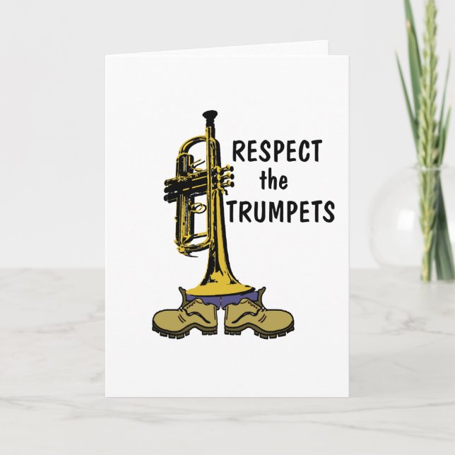 Tarjeta Respetar a los Trumpets (Anverso)