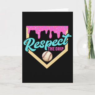 Tarjeta Respetar El Goteo Bysebyll Home Plate Helado Gotea