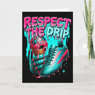 Tarjeta Respetar El Goteo Fútbol Helado Goteo Con Sprink