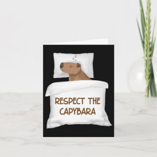 Tarjeta Respetar La Capybara Oficial Camisón De Dormir