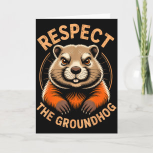 Tarjeta Respetar la marmota