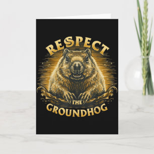 Tarjeta Respetar la marmota
