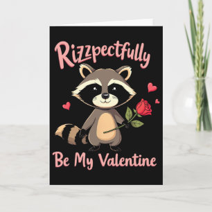 Tarjeta Respetuosamente Sé Mi San Valentín Gen Alpha Rizz 