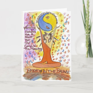 Tarjeta Respire en el equilibrio