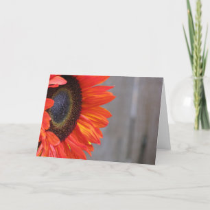 Tarjeta Resplandor anaranjado del girasol