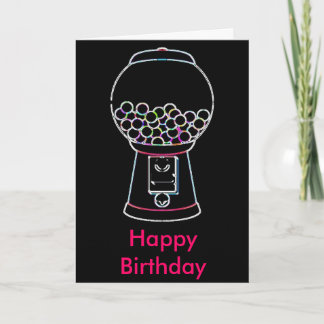 Tarjeta Resplandor de la máquina de Gumball, feliz