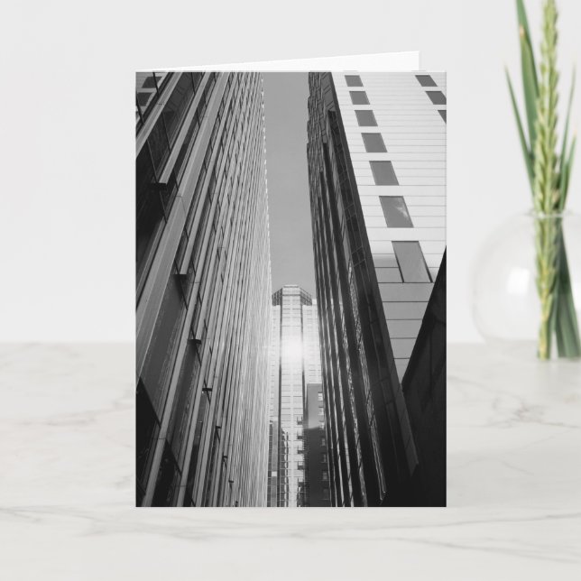 Tarjeta Resplandor solar de la ciudad - Chicago (Anverso)