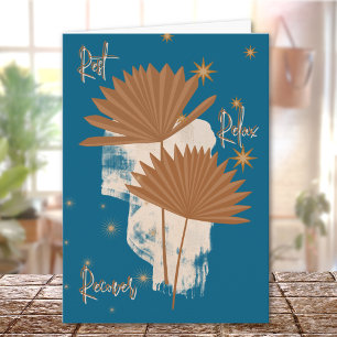 Tarjeta Rest Relax Recuperar Boho