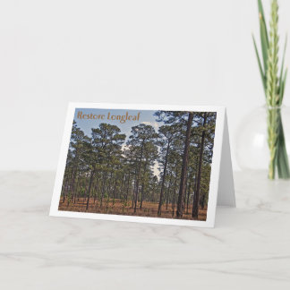 Tarjeta Restablecimiento Longleaf
