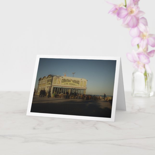 Tarjeta Restaurant at Playa de la Malvarrosa de Valencia (Orquídea)