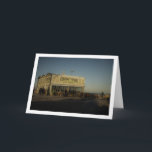 Tarjeta Restaurant at Playa de la Malvarrosa de Valencia<br><div class="desc">Restaurant at Playa de la Malvarrosa de Valencia Greeting Card. You can easily customize this product for free if you would like to add wording or change the color of the background.</div>