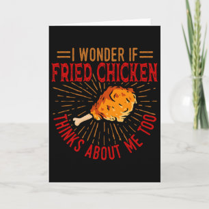 Tarjeta Restaurante Amante de Comida de Pollo Frito Chef C