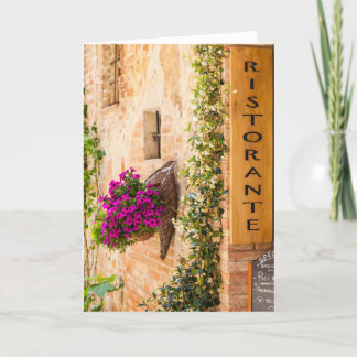 Tarjeta Restaurante italiano