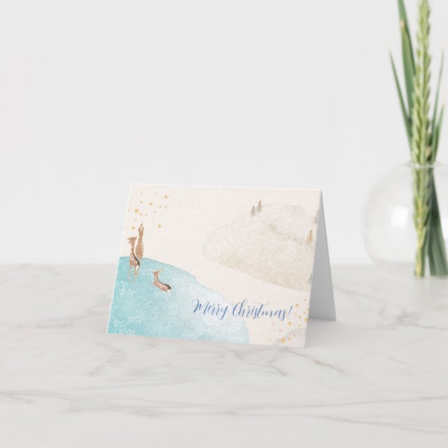 Tarjeta Resto de vacaciones de invierno (Anverso)