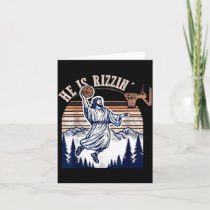 Tarjeta Resucitado En Pascua Jesús Fe Cristiana Basball