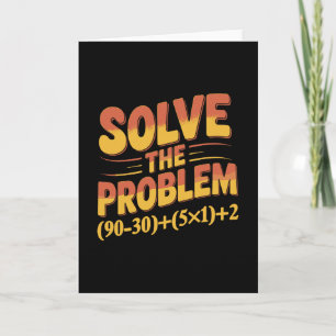 Tarjeta Resuelve El Problema 67 Profesor De Matemáticas Ma