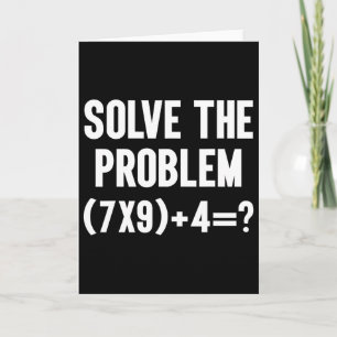 Tarjeta Resuelve El Problema 67 Seis Siete Profesor De Mat