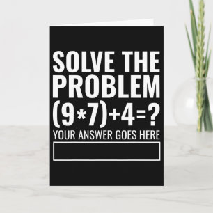 Tarjeta Resuelve El Problema 67 Seis Siete Profesor De Mat
