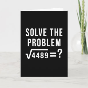 Tarjeta Resuelve El Problema 67 Seis Siete Raíz Cuadrada 4