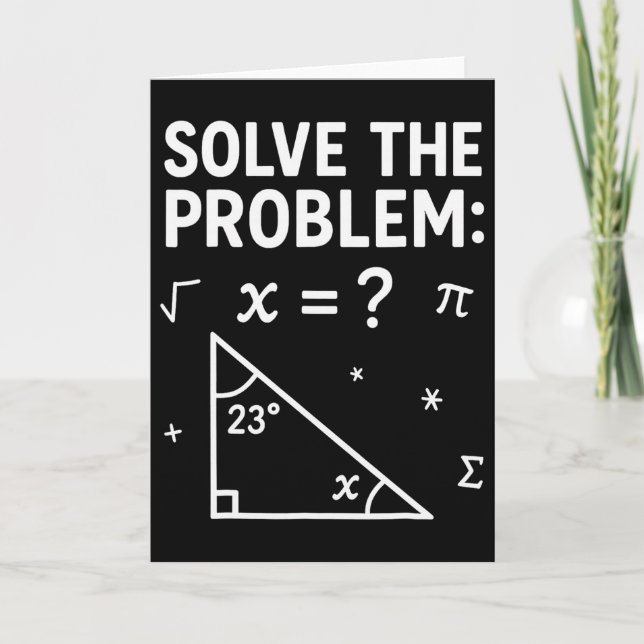 Tarjeta Resuelve El Problema Haz La Matemática 67 Meme Div (Anverso)
