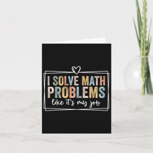 Tarjeta Resuelvo problemas matemáticos como si fuera mi tr