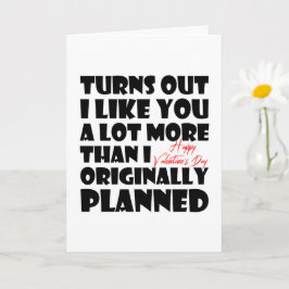 Tarjeta Resulta Que Me Gustas Mucho Más, Divertido San Val