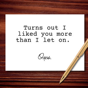 Tarjeta Resulta Que Me Gustaste Más De Lo Que Dejé.