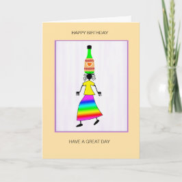 Tarjeta Resumen, arte africano lindo y elegante cumpleaños