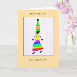 Tarjeta Resumen, arte africano lindo y elegante cumpleaños