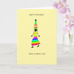 Tarjeta Resumen, arte africano lindo y elegante cumpleaños