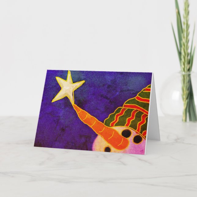 Tarjeta Resumen Arte Snowman (Anverso)