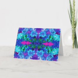 Tarjeta Resumen Azul (versión 2) Personalizable en blanco