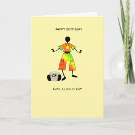 Tarjeta Resumen, celebración del arte africano Vibe cumple