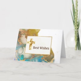 Tarjeta Resumen Confirmación de acuarela de la banda de or